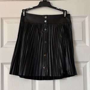 Ramy Brook Black Pleated Mini Skirt